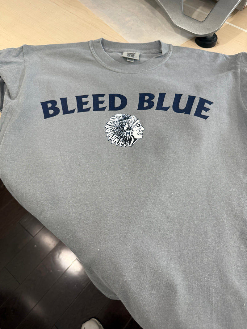 Bleed Blue Warrior Tee